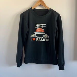 Ramen Black Long Sleeve Sweatshirt